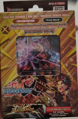 Buddyfight Trial Deck Thunderous Warlords Alliance Nuevo Sellado