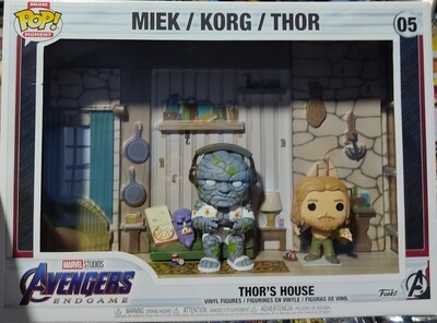 TS Funko Pop Moments Deluxe Avenger&#39;s Endgame Thors House Miek Korg Thor Funko Pop 05