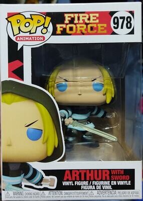 Arthur with Sword Funko Pop 978 Fire Force Anime