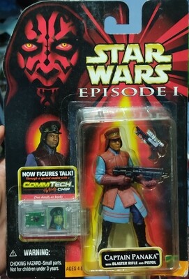 Captain Panaka with Blaster and Pistol Star Wars Blister