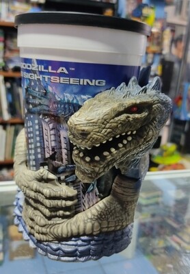 TS Godzilla Taco Bell Cup Holder Vaso Promocional 1998 Vintage