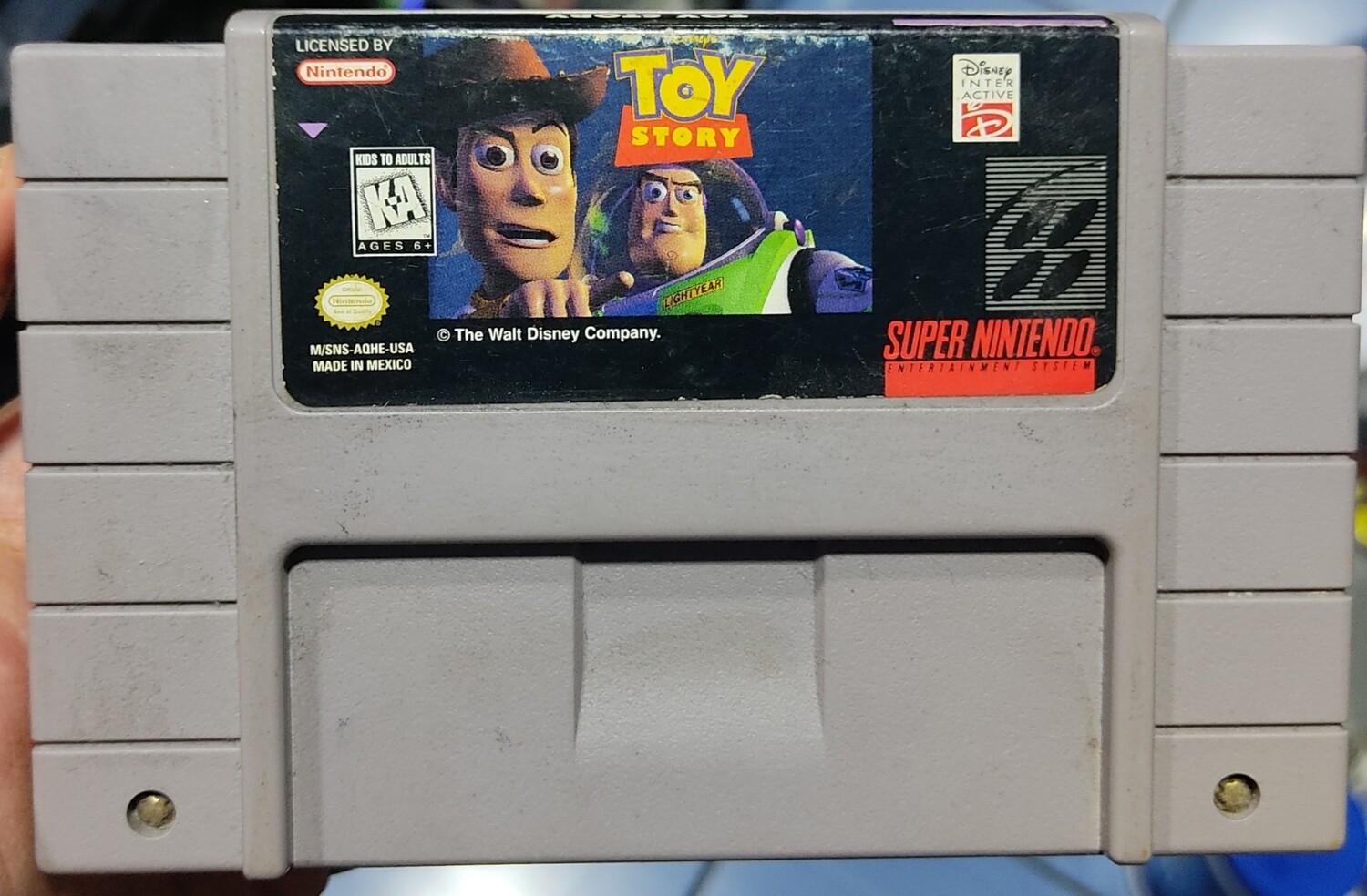 SJ Toy Story Super Nintendo Cartucho