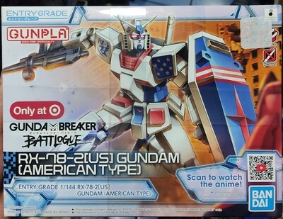 RX-78 Gundam American Type Model Kit Bandai Nuevo Sellado
