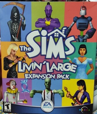 The Sims Livin Large Expansion Pack Juego de PC Usado Completo