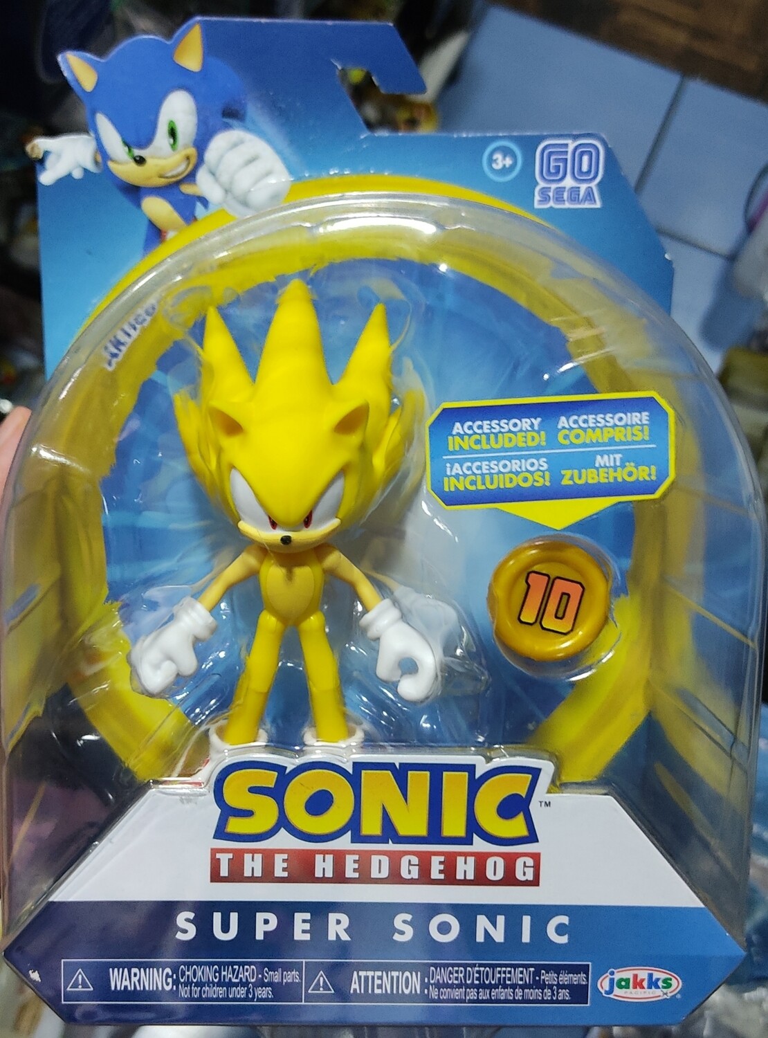 NELA Super Sonic The Hedgehog Figura Nueva Sellada Jakks Pacific