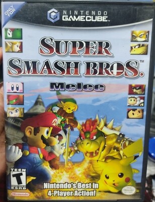 Super Smash Bros Melee Nintendo Game Cube Usado Completo