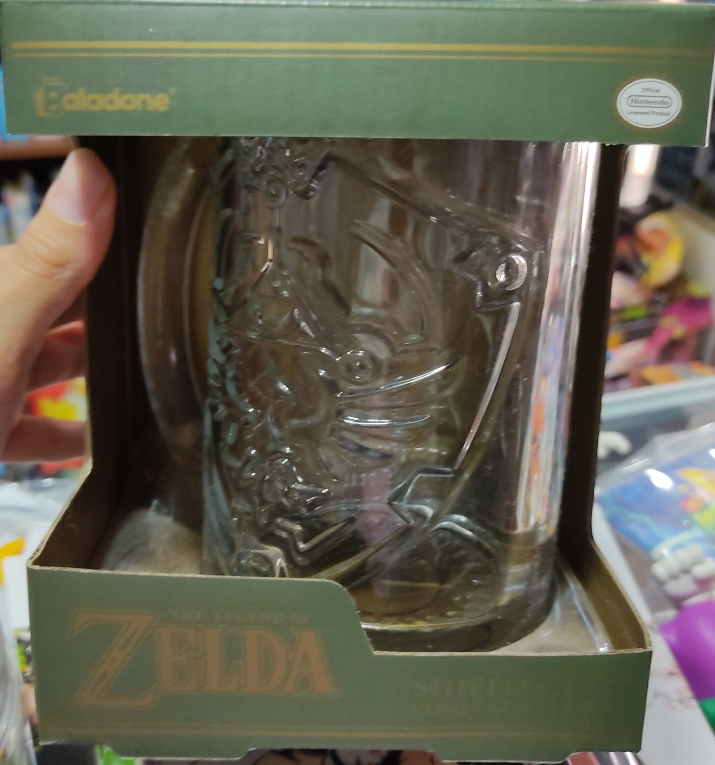 BA Shield Glass The Legend of Zelda Paladone Jarra Oficial