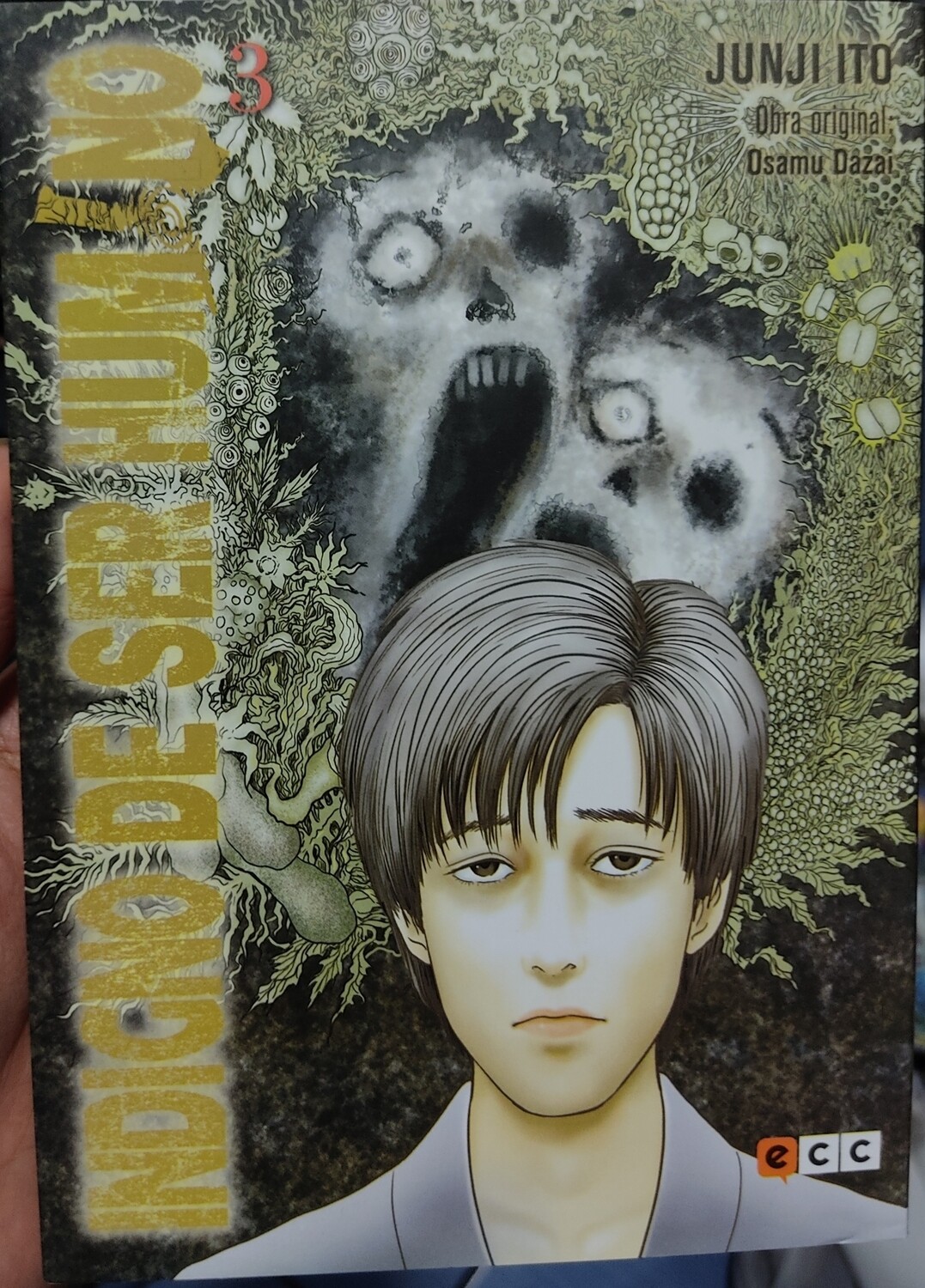 SJ Indigno de ser Humano Manga Volumen 3 Espanol ECC Junji Ito Ivrea