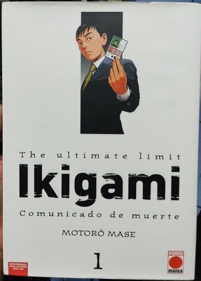 The Ultimate Limit Ikigami Comunicado de Muerte Manga Volumen 1 Espanol Panini