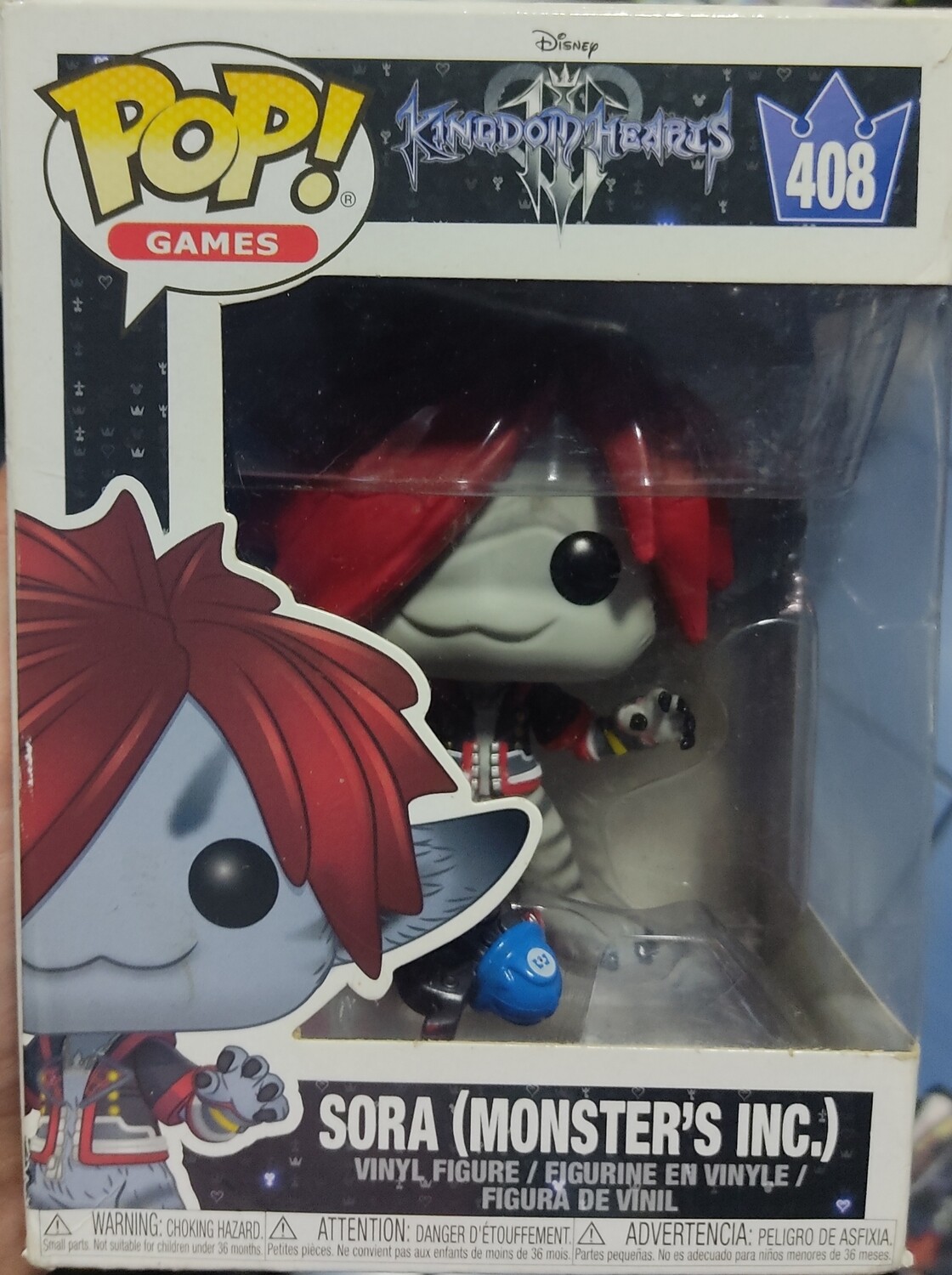 BA Sora Monsters Inc Funko Pop 408 Kingdom Hearts