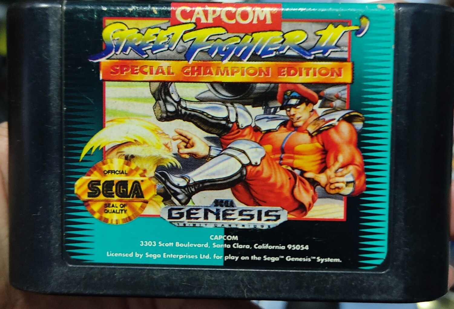 Street Fighter II Special Champion Edition Sega Genesis Cartucho