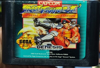 Street Fighter II Special Champion Edition Sega Genesis Cartucho