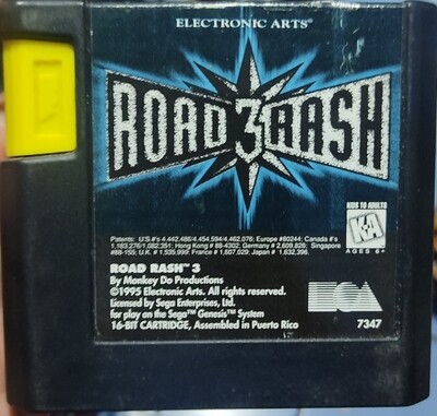 Road Rash 3 Sega Genesis Cartucho