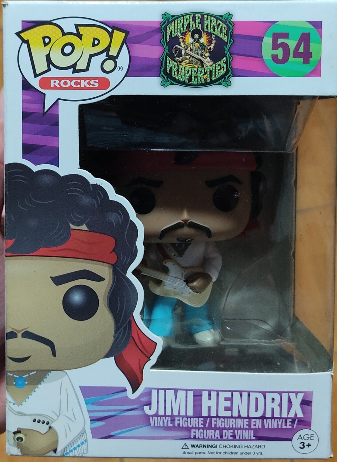 Jimi Hendrix Funko Pop 54 Purple Haze Properties