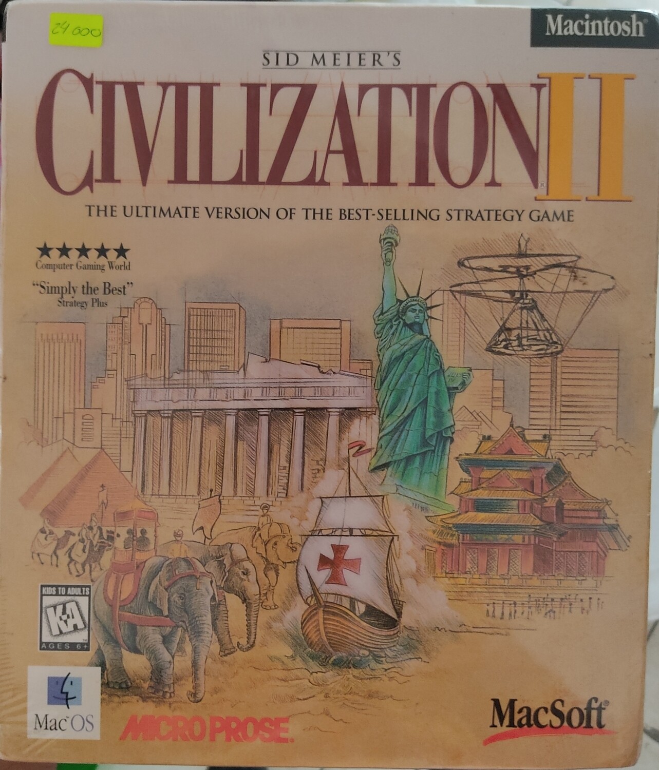 TS Civilization II PC Game Nuevo Sellado