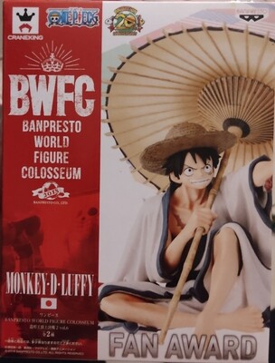 SJ Monkey D Luffy BWFC Banpresto World Figure Colosseum One Piece Figura Anime Fan Award