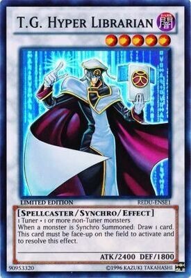 SH T.G. Hyper Librarian - REDU-ENSE1 - Super Rare Yu-Gi-Oh! Promo Cards