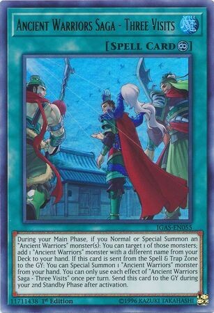 Ancient Warriors Saga - Three Visits - IGAS-EN055 - Ultra Rare 1st EditionIgnition Assault 1st Edition Singles *español*