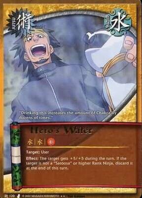 Hero&#39;s Water - J-120 - Rare Naruto: Curse of the Sand