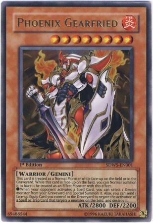 Phoenix Gearfried - SDWS-EN001 - Ultra Rare 1st Edition Structure Deck: Warriors&#39; Strike 1st Edition Singles