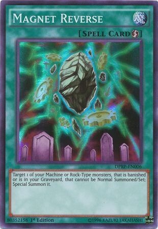 Magnet Reverse - DPRP-EN006 - Super Rare 1st Edition
Duelist Pack: Rivals of the Pharaoh Singles