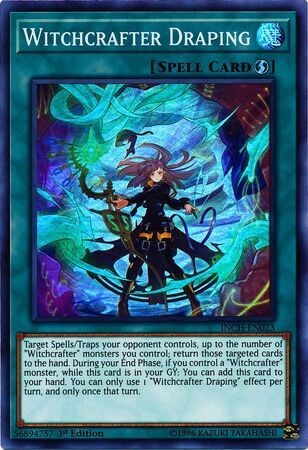 Witchcrafter Draping - INCH-EN023 - Super Rare 1st Edition The Infinity Chasers Singles