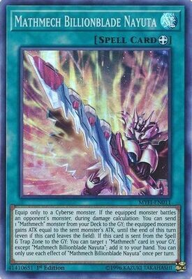 Mathmech Billionblade Nayuta - MYFI-EN011 - Super Rare 1st Edition Mystic Fighters Singles