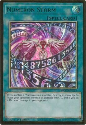 Numeron Storm - MGED-EN051 - Premium Gold Rare 1st Edition Maximum Gold El Dorado 1st Edition Singles