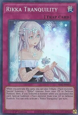 Rikka Tranquility - SESL-EN025 - Super Rare 1st Edition Secret Slayers Singles