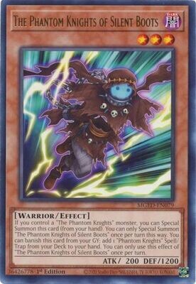 The Phantom Knights of Silent Boots - MGED-EN079 - Rare 1st Edition
Maximum Gold El Dorado 1st Edition Singles