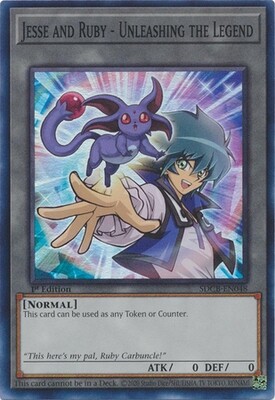 Jesse and Ruby - Unleashing the Legend - SDCB-EN048 - Super Rare 1st Edition
Legend of the Crystal Beasts 1st Edition Singles