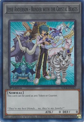 Jesse Anderson - Bonder with the Crystal Beasts - SDCB-EN047 - Super Rare 1st Edition
Legend of the Crystal Beasts 1st Edition Singles