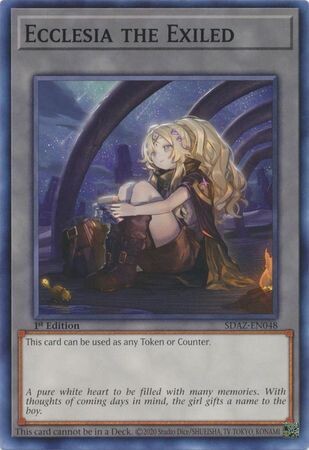 Ecclesia the Exiled - SDAZ-EN048 - Common 1st Edition Structure Deck: Albaz Strike 1st Edition Singles
