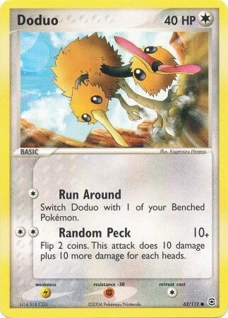 Doduo - 62/112 - Common
Ex Fire Red &amp; Leaf Green Singles