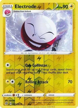 Electrode - 057/192 - Uncommon Reverse Holo Sword &amp; Shield: Rebel Clash Reverse Holo Singles (Español)