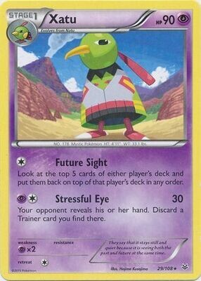 Xatu - 29/108 - Rare
XY: Roaring Skies Singles