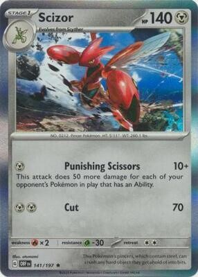 MY01 Scizor - 141/197 - Holo Rare
Obsidian Flames Singles