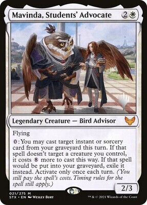 Mavinda, Students&#39; Advocate (Promo Pack) (Strixhaven: School of Mages)
Promo: Planeswalker Stamped
English
Non-foil