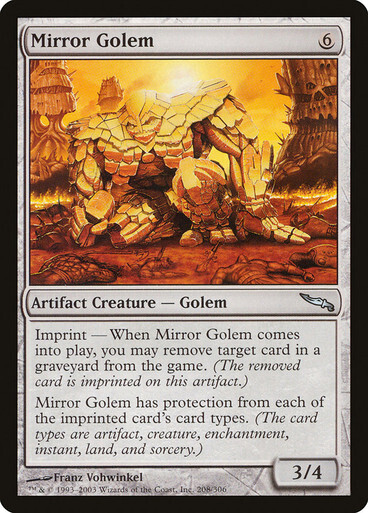 Mirror Golem
Mirrodin
(Español) 
Non-foil