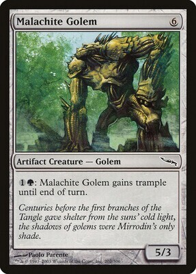 Malachite Golem Mirrodin English Non-foil
