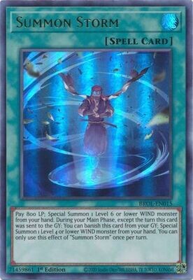 Summon Storm - BROL-EN015 - Ultra Rare 1st Edition Brothers of Legend 1st Edition Singles