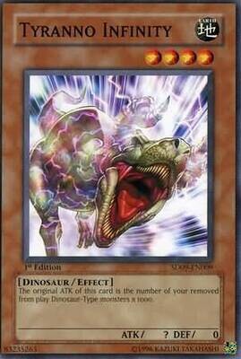 Tyranno Infinity - SD09-EN009 - Common 1st Edition Structure Deck: Dinosaur&#39;s Rage 1st Edition Singles