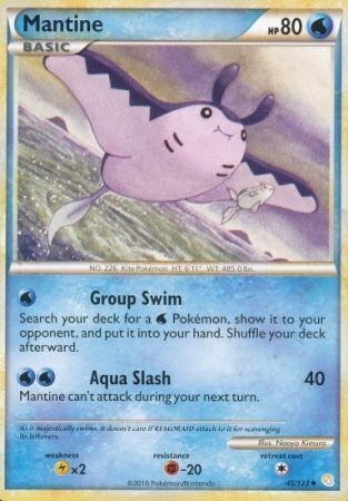 Mantine - 45/123 - Uncommon
Heart Gold Soul Silver (Base Set) Singles