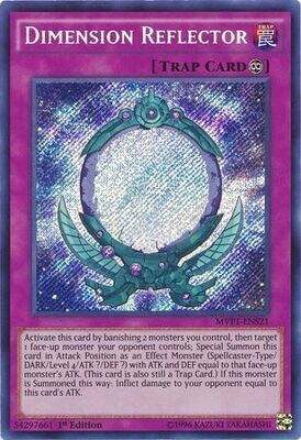 Dimension Reflector - MVP1-ENS21 - Secret Rare 1st Edition
The Dark Side of Dimensions Movie Pack: Secret Edition Singles