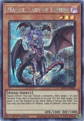 SH Malice, Lady of Lament - MP21-EN060 - Prismatic Secret Rare 1st Edition
2021 Mega-Tin: Ancient Battles 1st Edition Singles