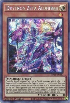 SH Drytron Zeta Aldhibah - MP21-EN240 - Prismatic Secret Rare 1st Edition 2021 Mega-Tin: Ancient Battles 1st Edition Singles