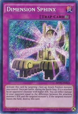 Dimension Sphinx - MVP1-ENS23 - Secret Rare 1st Edition The Dark Side of Dimensions Movie Pack: Secret Edition Singles