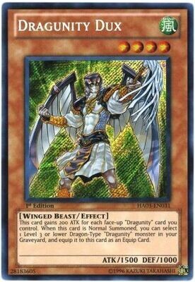 SH Dragunity Dux - HA03-EN031 - Secret Rare 1st Edition Hidden Arsenal 3 [HA03] 1st Edition Singles