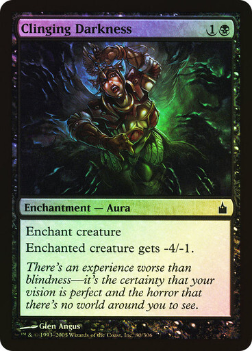 Clinging Darkness 80/306 - Ravnica: City of Guilds (FOIL)