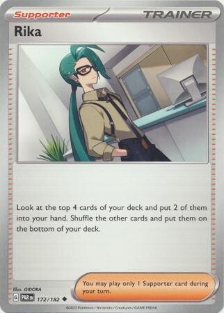 Rika - 172/182 - Uncommon Scarlet &amp; Violet: Paradox Rift Singles